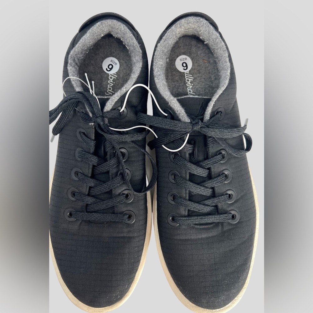 Allbirds Piper Men’s Merino Wool Black Size 9 Woven Sneakers Lace Up Casual